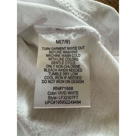 Coca-Cola Women's White Graphic T-Shirt "Have A Coke And A Smile" M (7-9) - Picture 5 of 7